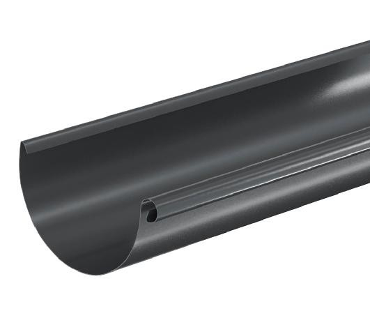 Водосток Aquasistem, система 125x90 - Водосточный желоб 3.00м RAL 7024 Тёмно-серый купить в Ревде