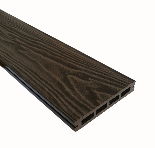 Террасная доска из ДПК Terrapol Смарт 3D Пустотелая с пазом Венге Соренто купить в Ревде