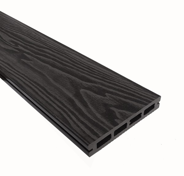 Террасная доска из ДПК Terrapol Смарт 3D Пустотелая с пазом Черное дерево купить в Ревде