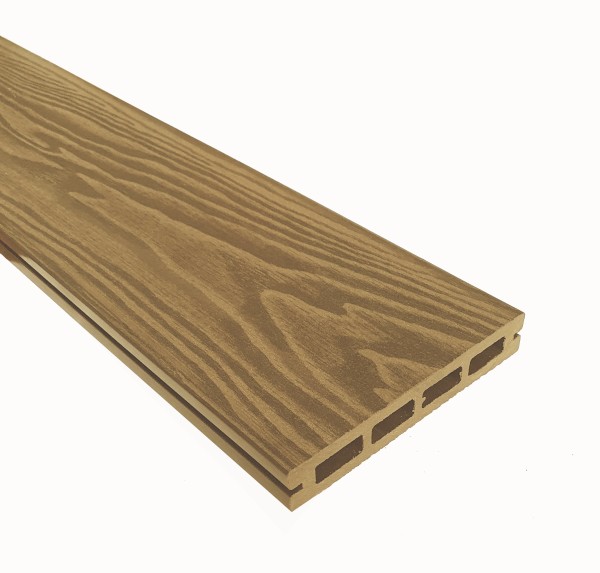 Террасная доска из ДПК Terrapol Смарт 3D Пустотелая с пазом Дуб Севилья купить в Ревде