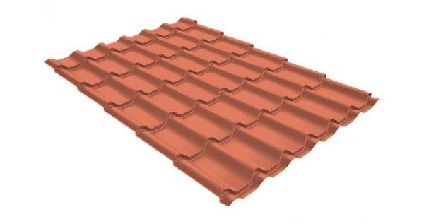 Металлочерепица классик GL 0,5 Quarzit Cuprum Steel купить в Ревде