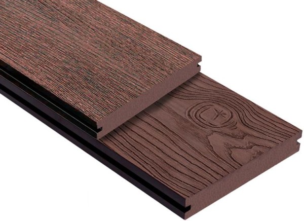 Террасная доска ДПК Outdoor 3D полнотелая STORM/OCEAN BROWN коричневая микс купить в Ревде