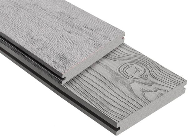 Террасная доска ДПК Outdoor 3D полнотелая STORM/OCEAN GREY серая микс купить в Ревде