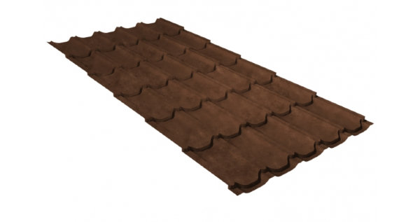 Металлочерепица квинта плюс 0,45 Safari Twincolor Brown купить в Ревде