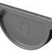 Заглушка желоба D125 Döcke STAL PREMIUM Графит, (RAL 7024) купить в Ревде