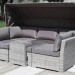 Диван-Трансформер AFINA плетеный из иск. ротанга AFM-320G Grey купить в Ревде