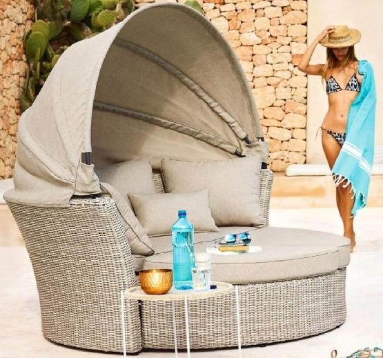 Диван-Трансформер AFINA плетеный из иск. ротанга AFM-325 Beige купить в Ревде