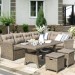 Комплект мебели AFINA плетеной из иск. ротанга AFM-307B Beige купить в Ревде