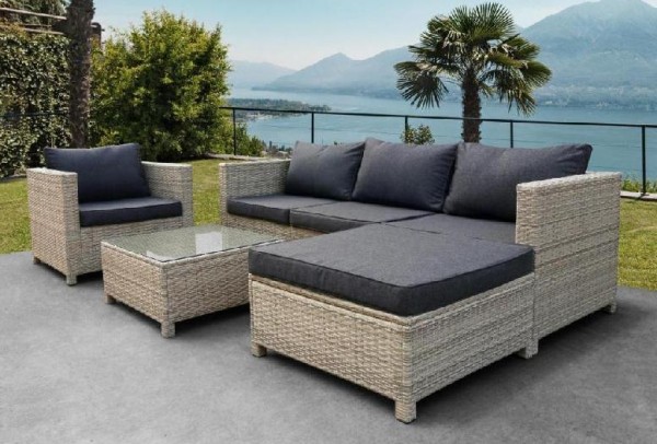 Комплект мебели AFINA плетеной из иск. ротанга YR821G Grey/Grey купить в Ревде