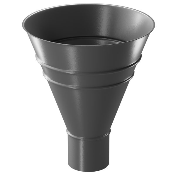 Воронка водосборная Döcke STAL PREMIUM, Графит купить в Ревде