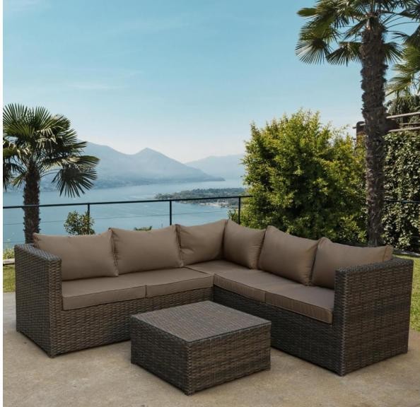 Комплект мебели AFINA плетеной из иск. ротанга YR825A Brown/Beige купить в Ревде