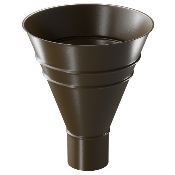 Воронка водосборная Döcke STAL PREMIUM, Каштан купить в Ревде