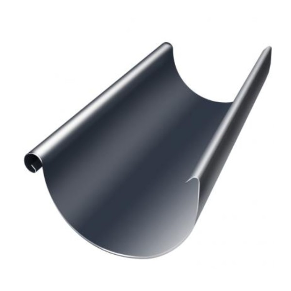 Водосток Grand Line 150x100 – Полукруглый желоб 3 метра RAL 7024 купить в Ревде