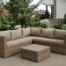 Комплект мебели AFINA плетеной из иск. ротанга YR825B Beige купить в Ревде