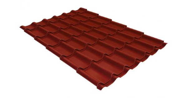 Металлочерепица классик 0,5 Satin RAL 3009 оксидно-красный купить в Ревде