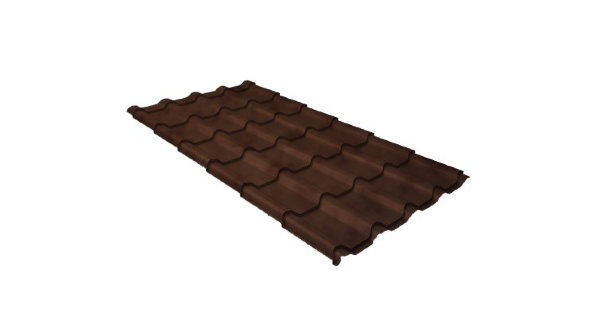 Металлочерепица камея 0,45 Safari Twincolor Brown купить в Ревде