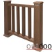 Ограждение из ДПК Outdoor Классик 3D STORM коричневый микс купить в Ревде