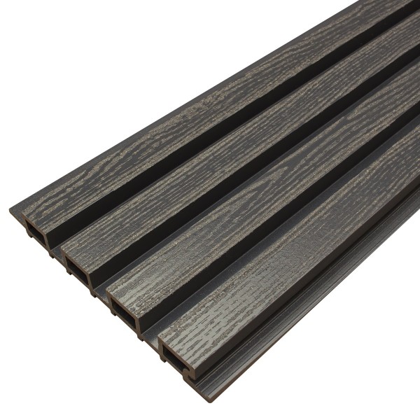 Фасадная доска из ДПК Faynag Wood Рейка Мокрый Асфальт купить в Ревде
