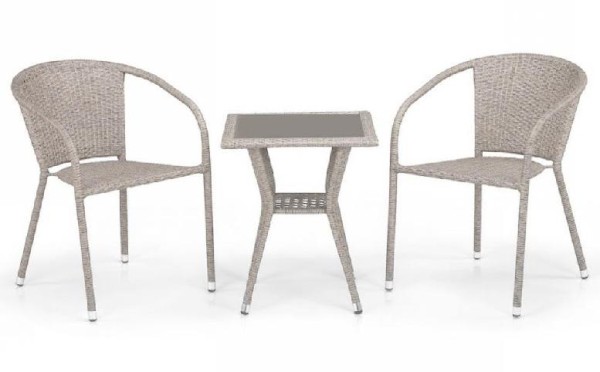 Комплект плетеной мебели AFINA из иск. ротанга T25C/Y137C-W85 Latte 2Pcs купить в Ревде