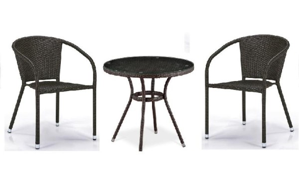 Комплект плетеной мебели AFINA из иск. ротанга Асоль-7 T282ANT/Y137C-W53 Brown 2Pcs купить в Ревде