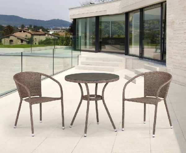 Комплект плетеной мебели AFINA из иск. ротанга T282ANT/Y137C-W56 Light Brown 2Pcs купить в Ревде