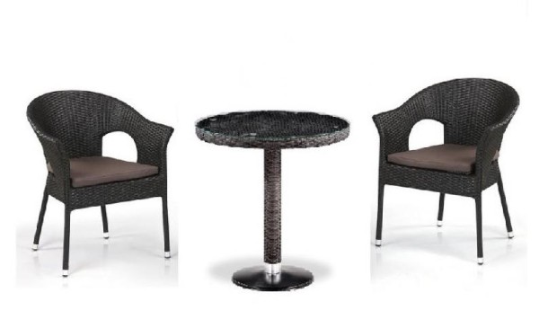 Комплект плетеной мебели AFINA из иск. ротанга T601/Y79A-W53 Brown 2Pcs купить в Ревде