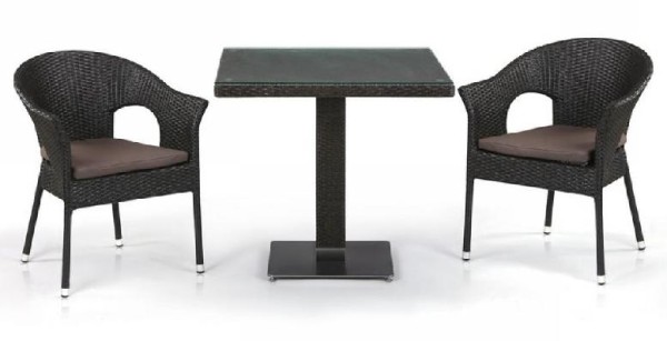 Комплект плетеной мебели AFINA из иск. ротанга T605SWT/Y79A-W53 Brown 2Pcs купить в Ревде
