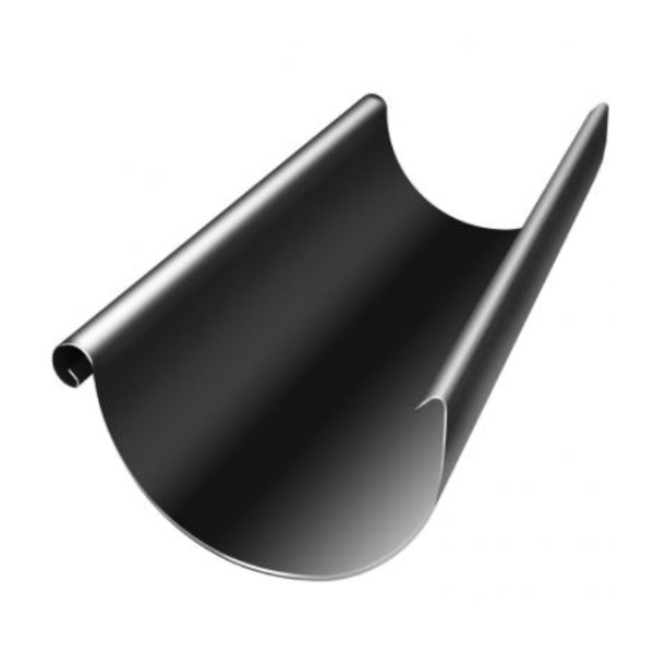 Водосток Grand Line 125x90 – Желоб 3м RAL 9005 купить в Ревде