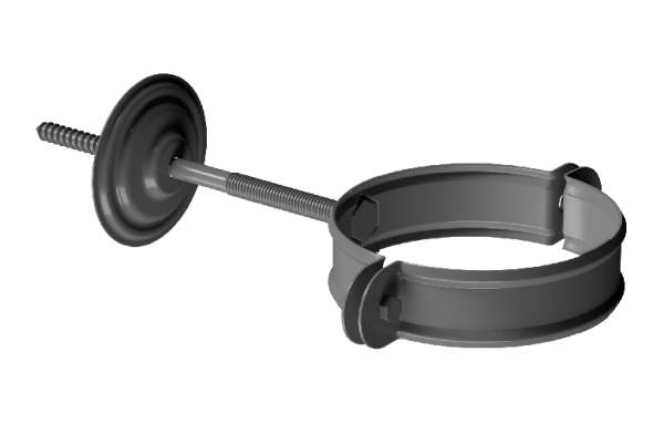 Хомут трубы D90 Döcke STAL PREMIUM Графит, (RAL 7024) купить в Ревде