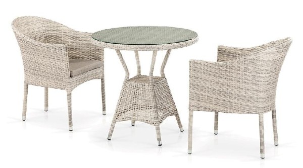 Комплект плетеной мебели AFINA из иск. ротанга T705ANT/Y350-W85 Latte 2Pcs купить в Ревде