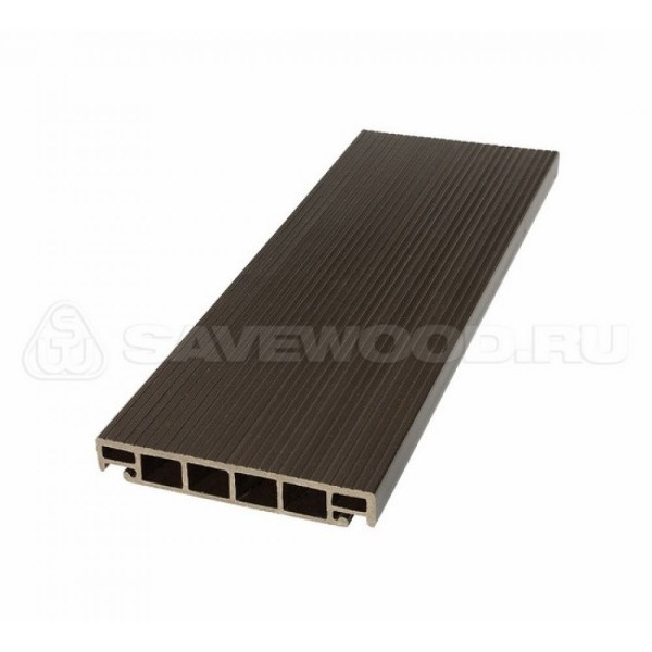 Террасная доска из ДПК SW-Salix «SaveWood» темно-коричневый купить в Ревде