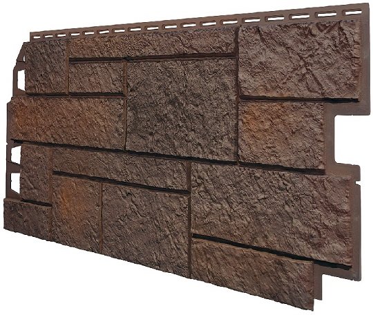 Фасадная панель VOX Sandstone (Сандстоун) темно коричневый купить в Ревде