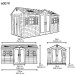Сарай пластиковый LifeTime 15x8 DD купить в Ревде