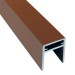 П-профиль Алюминиевый EasyDecking 35x25 Коричневый купить в Ревде
