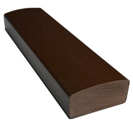 Лавочный брус Ecodecking Некст полнотелый глянцевый 70х35 шоколад купить в Ревде