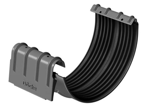 Соединитель желобов D125 Döcke STAL PREMIUM Графит, (RAL 7024) купить в Ревде