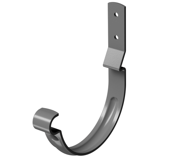 Карнизный крюк короткий (гнутый) D125 Döcke STAL PREMIUM Графит, (RAL 7024) купить в Ревде