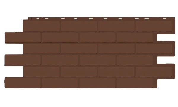 Фасадная панель T-Siding Кирпич Модерн Эко Браун купить в Ревде
