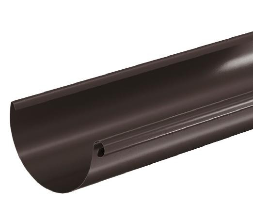 Водосток Aquasistem, система 125x90 - Водосточный желоб 3.00м RR 32 Тёмно Коричневый купить в Ревде