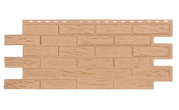 Фасадная панель T-Siding Кирпич Саман Эко Крем купить в Ревде