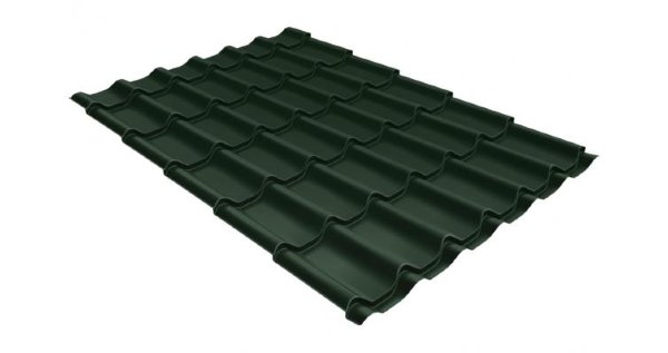 Металлочерепица классик 0,5 Satin RR 11 темно-зеленый купить в Ревде